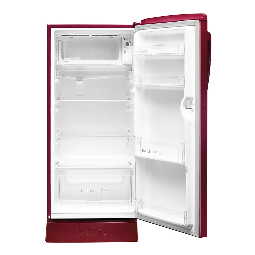 Haier 185L 2 Star Direct Cool Single Door Refrigerator with Toughened Glass Shelf - HRD-2062PRN-N